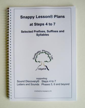 Snappy Lesson Plans at Steps 4-7. 